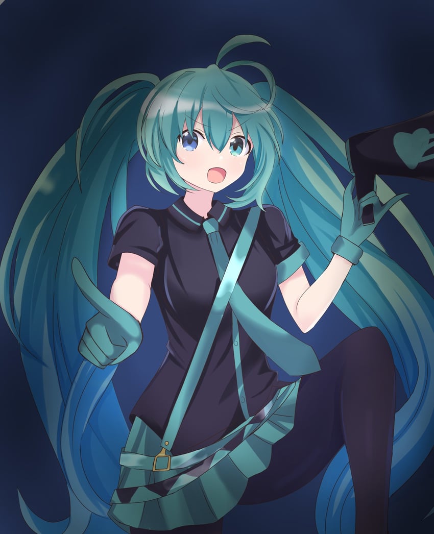 hatsune miku (vocaloid and 2 more) drawn by catssoft1