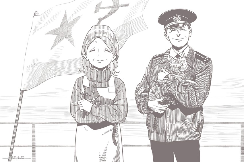 original and 2 more drawn by horikou