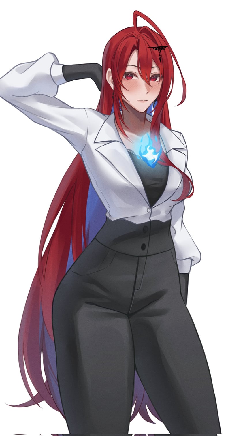 elizabeth rose bloodflame (hololive and 1 more) drawn by linyi
