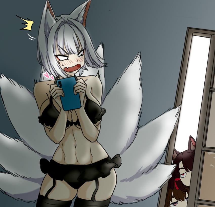 kaga, amagi-chan, and akagi-chan (azur lane) drawn by oukama