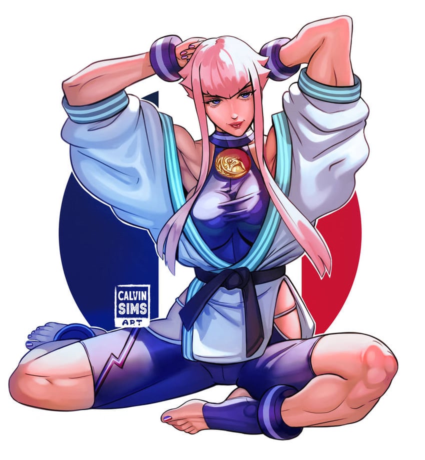 manon legrand (street fighter and 1 more) drawn by calvin_sims