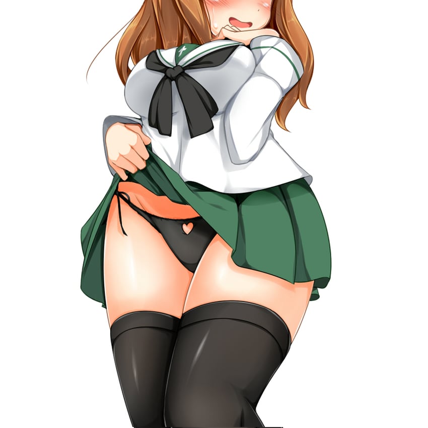 takebe saori (girls und panzer) drawn by kurokoshou_(emuburemu123)
