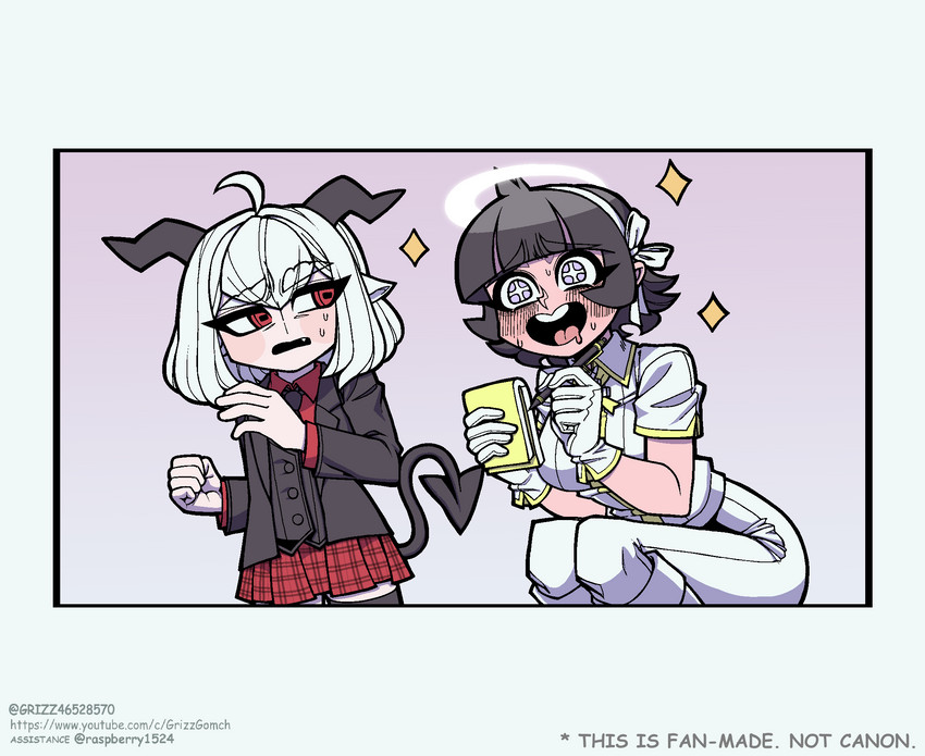 azazel and krampus (helltaker) drawn by grizz