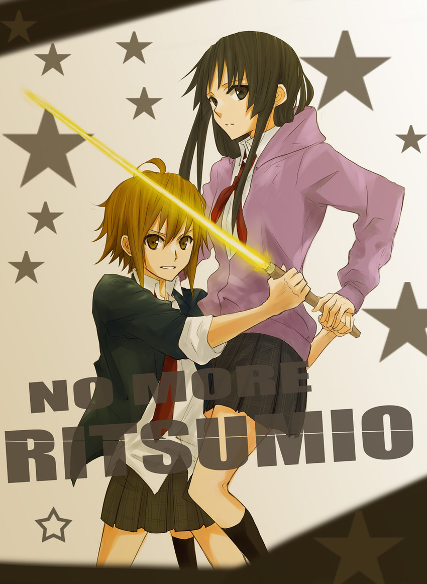 akiyama mio and tainaka ritsu (k-on! and 1 more) drawn by gogono_pan'ya