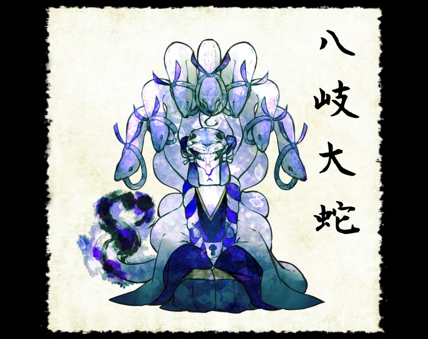 yamata no orochi (original) drawn by shiro_(reptil)