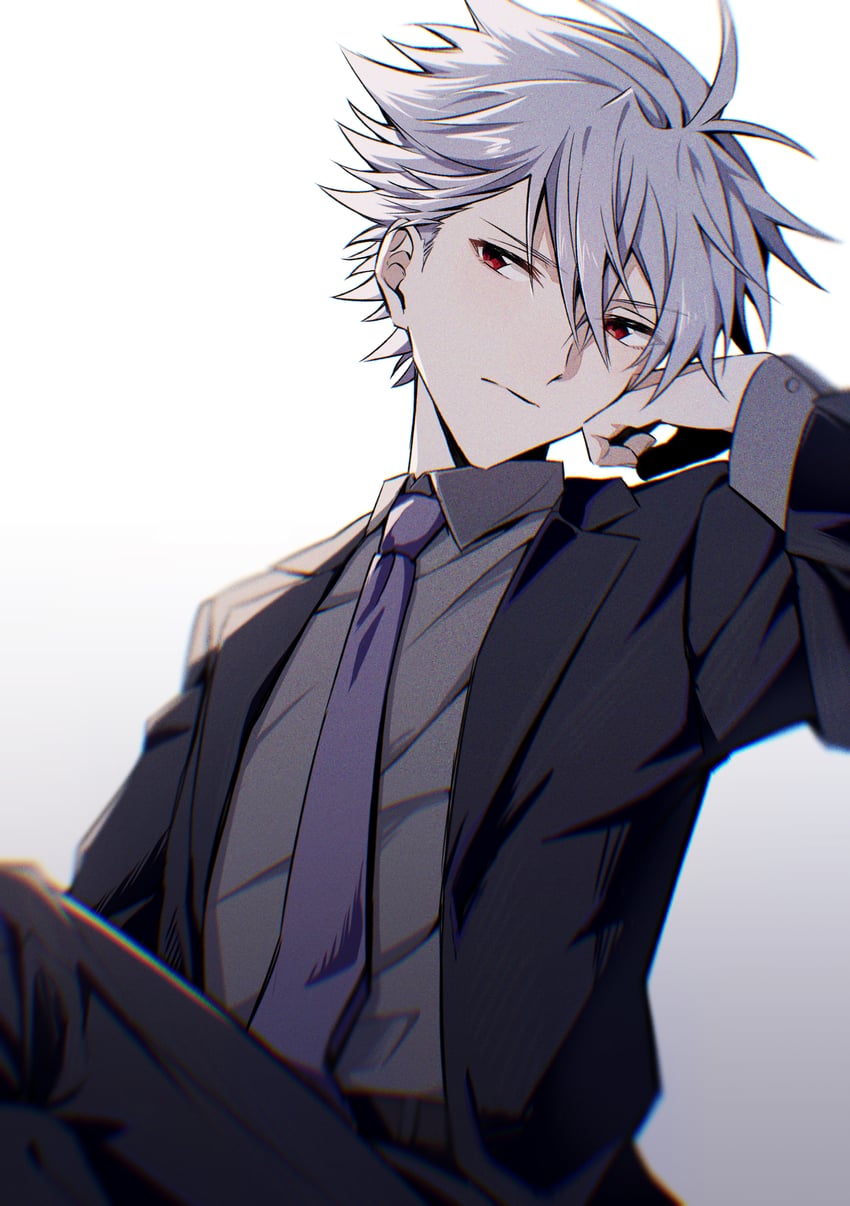nagisa kaworu (neon genesis evangelion) drawn by emu_(ain54971)