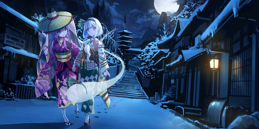 konpaku youmu and reisen udongein inaba (touhou and 1 more) drawn by koh_(minagi_kou)