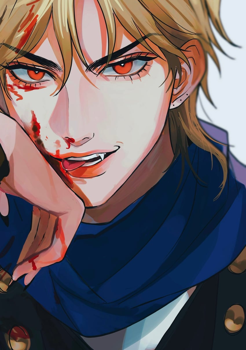 dio brando (jojo no kimyou na bouken and 1 more) drawn by 486_pi