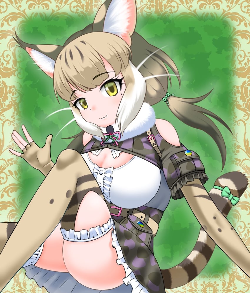 jungle cat (kemono friends and 1 more) drawn by unihulu