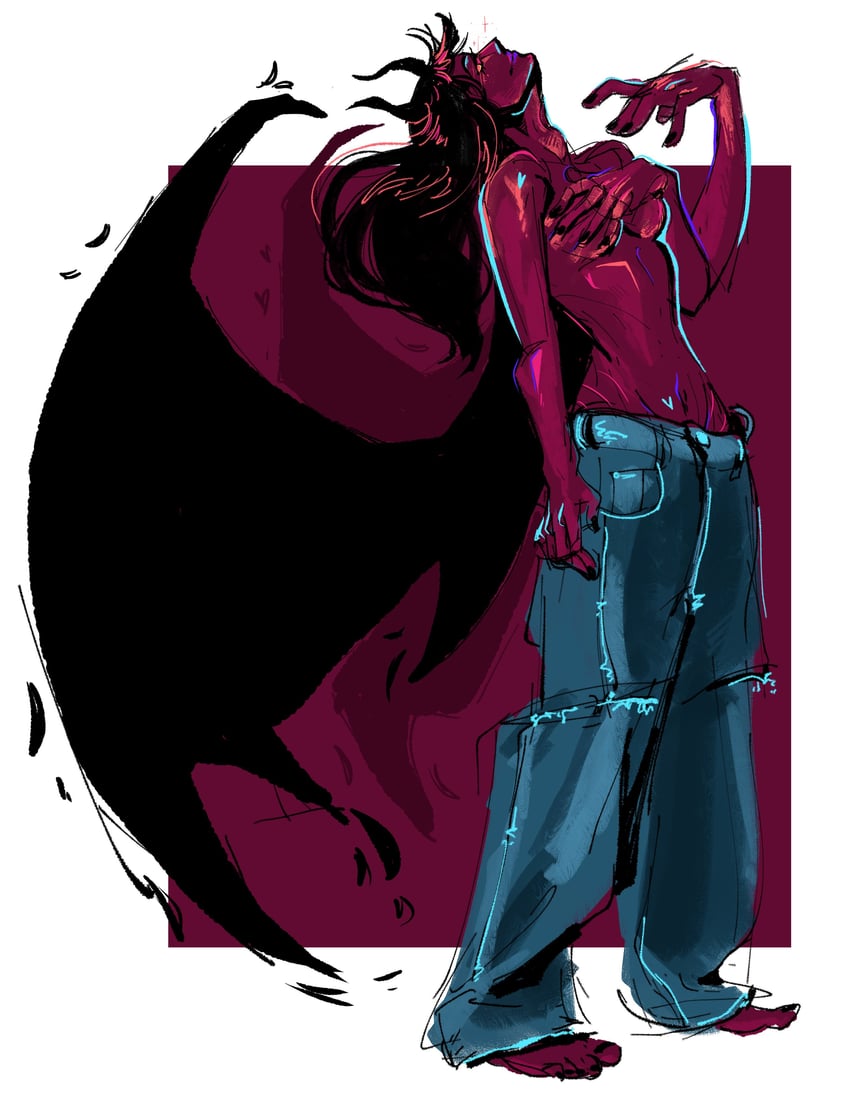 nico robin and demonio fleur (one piece) drawn by wigglesdtuff