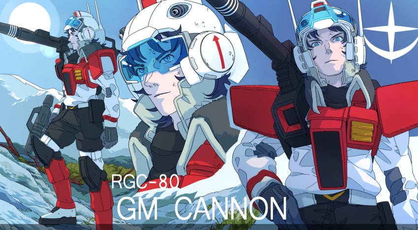 gm cannon (gundam and 1 more) drawn by 8823