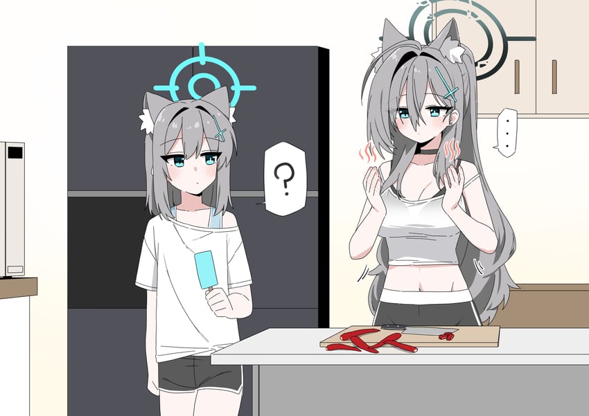 shiroko and shiroko terror (blue archive and 1 more) drawn by b.t._(boob_tong)