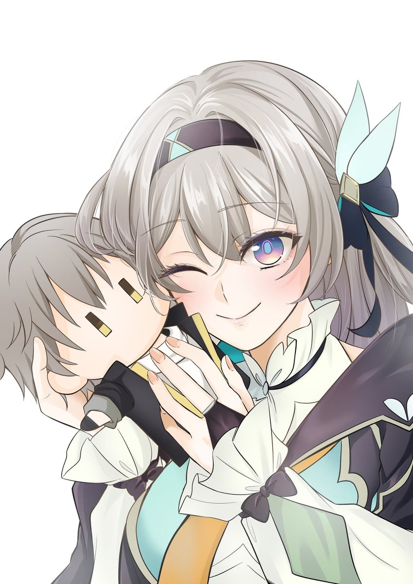 trailblazer, firefly, and caelus (honkai and 1 more) drawn by miyura1010