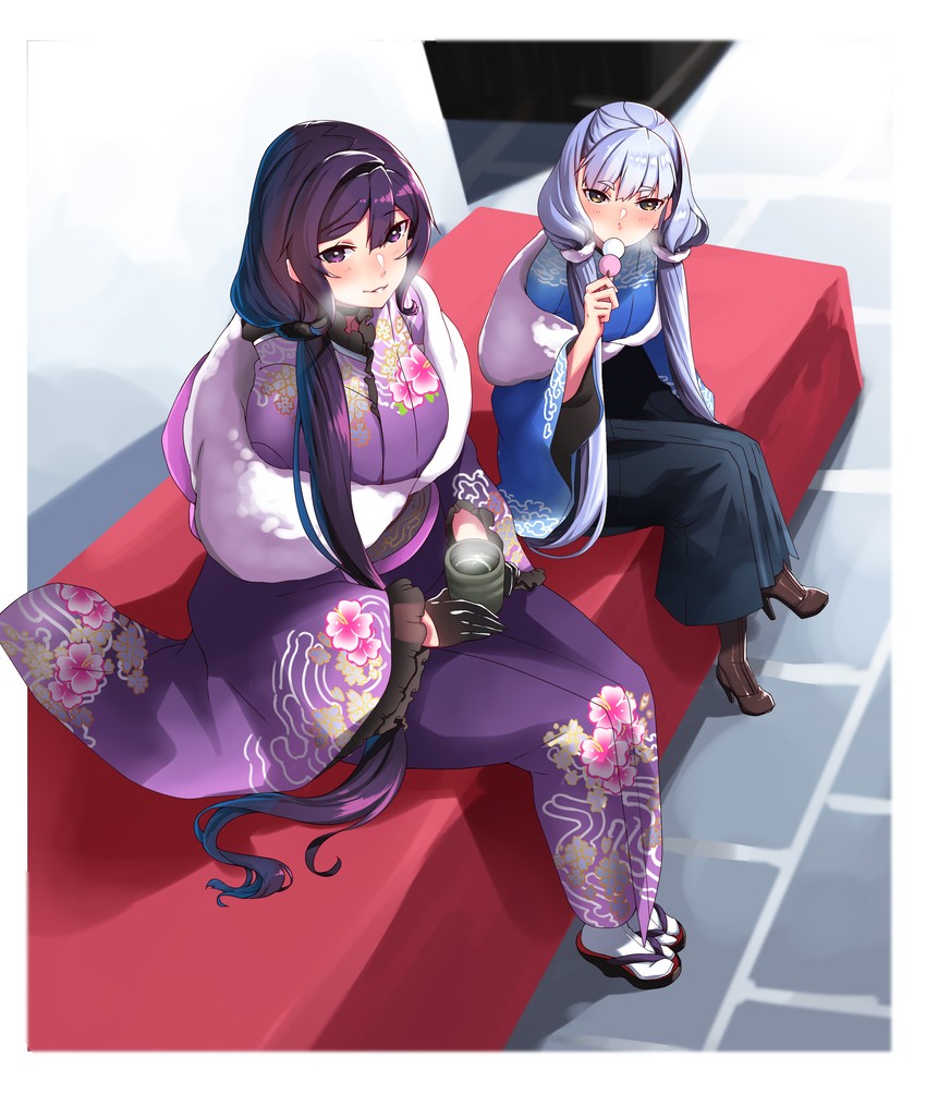 murakumo and hie (original and 1 more) drawn by hiememiko