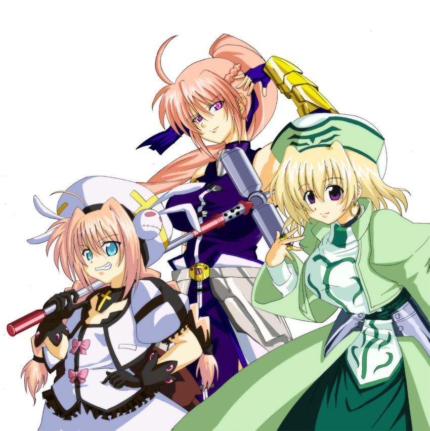 vita, signum, shamal, graf eisen, and klarwind (lyrical nanoha and 1 more) drawn by ryuu-tan_(miuron)