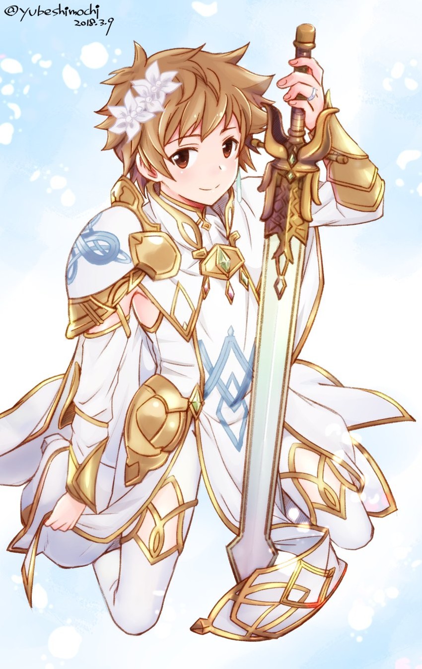 gran and glorybringer (granblue fantasy) drawn by akari_seisuke