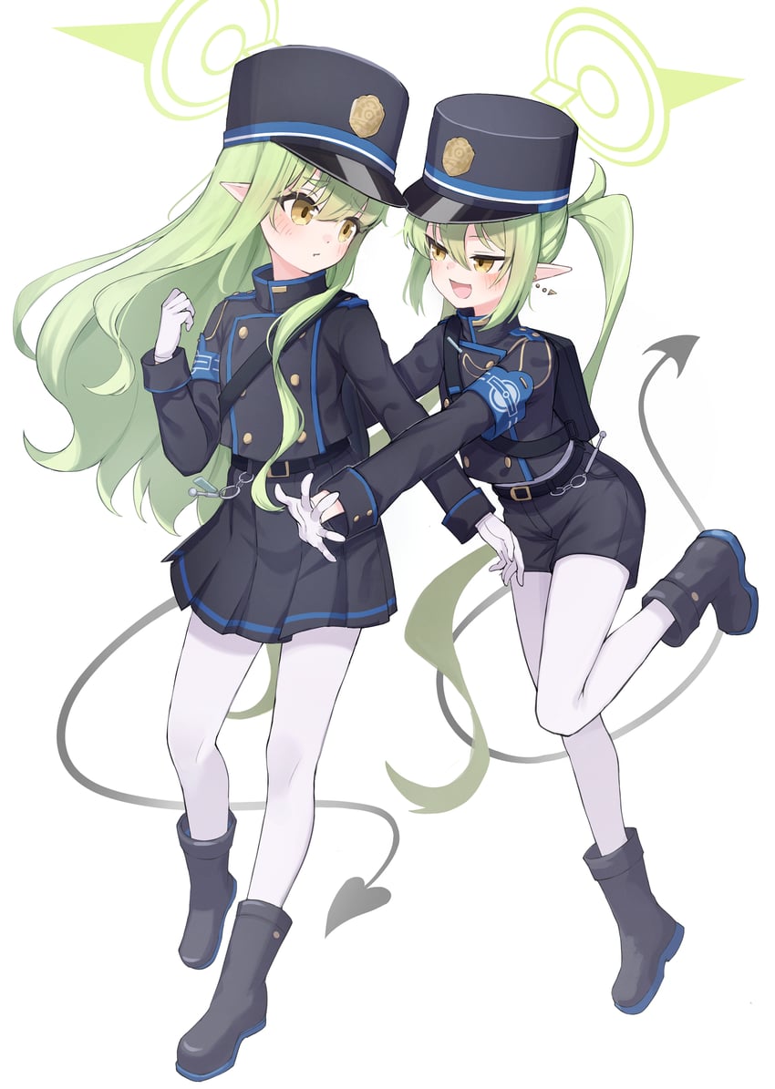 hikari and nozomi (blue archive) drawn by matsuhisa_(ryo-tsuda1)