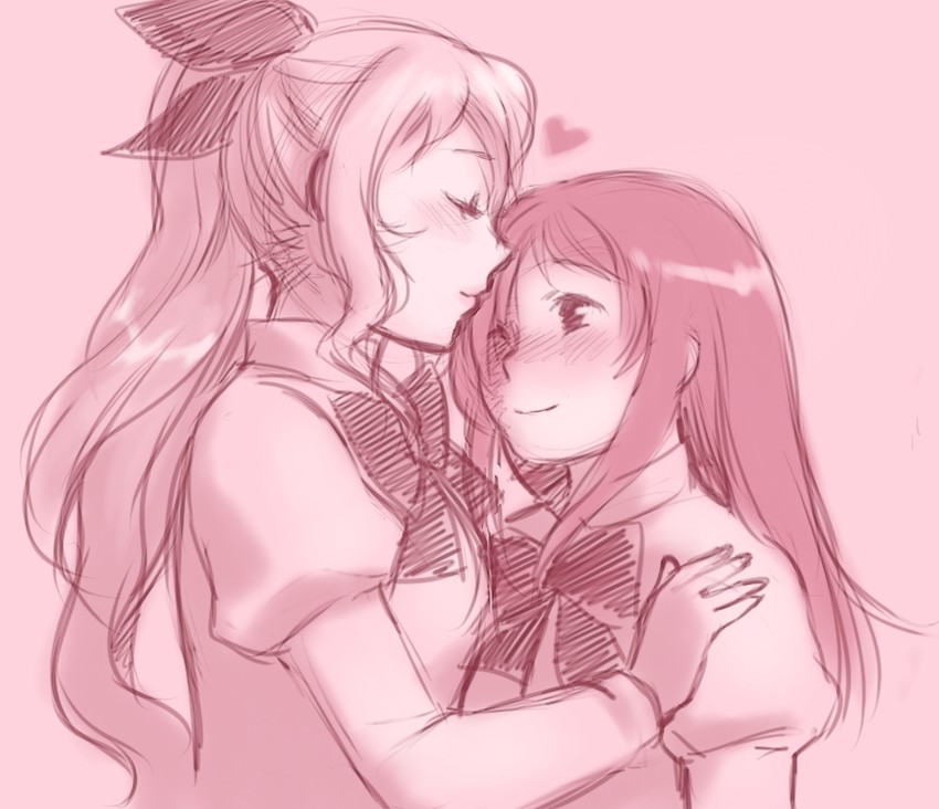 ikezawa hanako and satou lilly (katawa shoujo) drawn by roarke_(lavenderincubus)