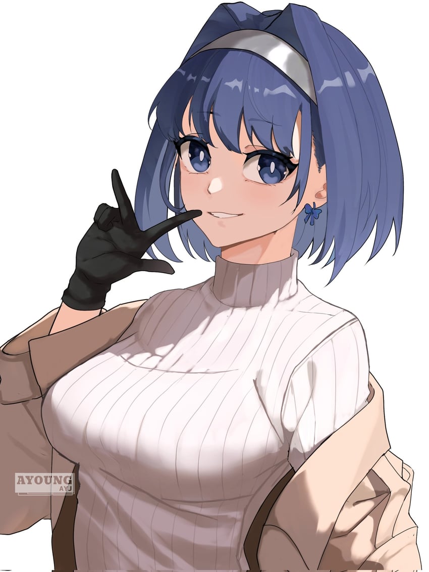 ouro kronii (hololive and 1 more) drawn by ayoungart