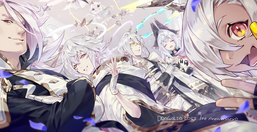 gabriel, sandalphon, ramiel, michael, uriel, and 1 more (dragalia lost) drawn by yanagawa_eri
