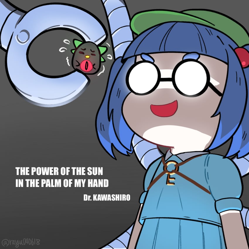 reiuji utsuho, kawashiro nitori, and doctor octopus (touhou and 3 more) drawn by ray_u