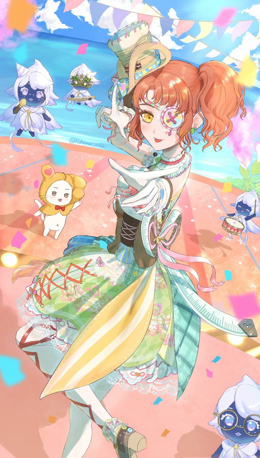 momo and art of tailoring (nikki and 1 more) drawn by kohanai_setsuna
