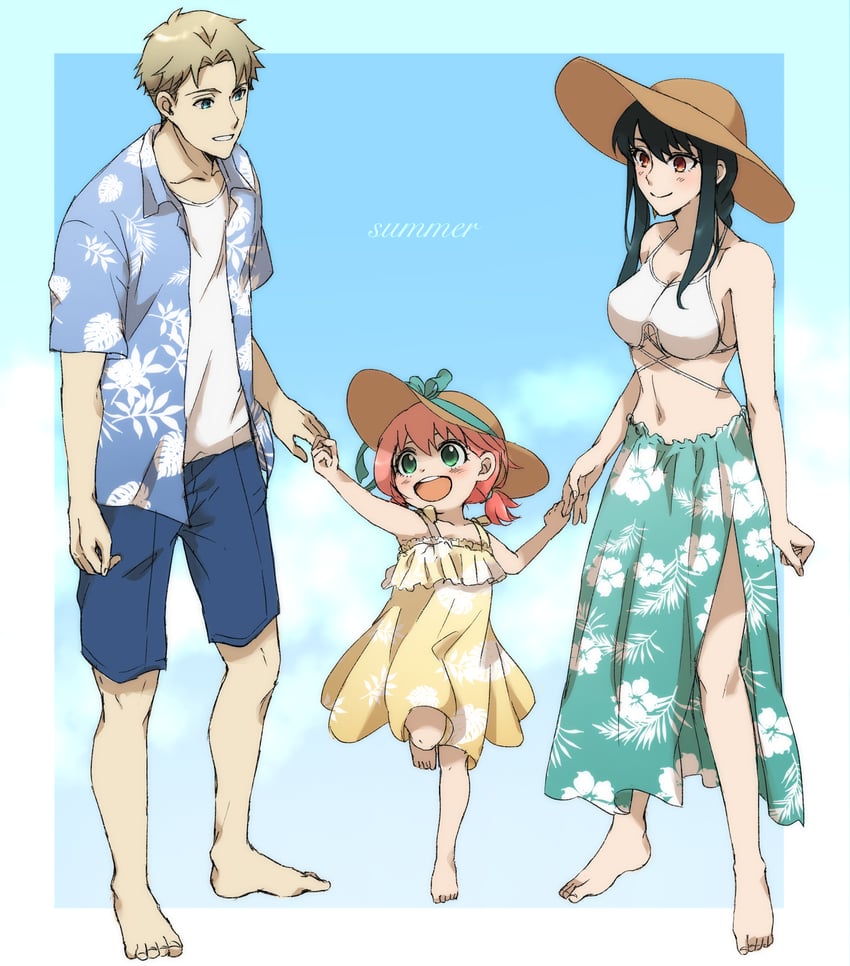 yor briar, anya, and twilight (spy x family) drawn by tama_._kogifu
