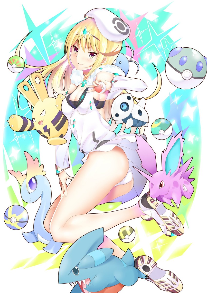mythra, gible, nidoran, elekid, aaron, and 1 more (pokemon and 2 more) drawn by daive