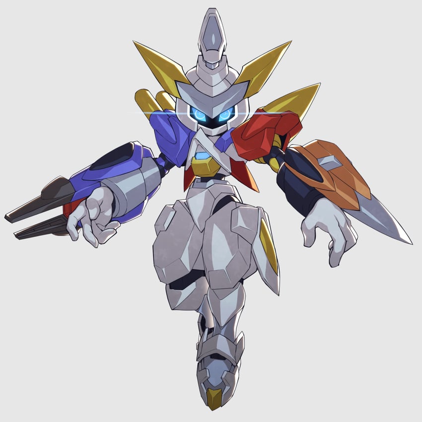 omegamon and cross messiah (digimon and 1 more) drawn by degarashi_(ponkotsu)