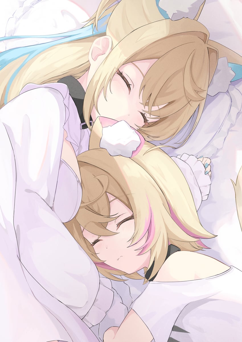 fuwawa abyssgard and mococo abyssgard (hololive and 1 more) drawn by paru_(parunprunpa)