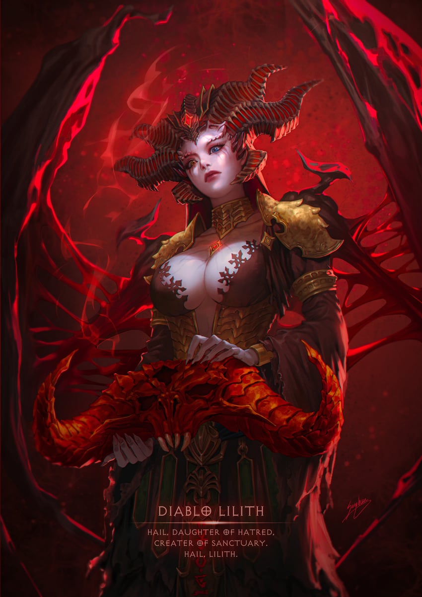 lilith (diablo and 1 more) drawn by honey_brush
