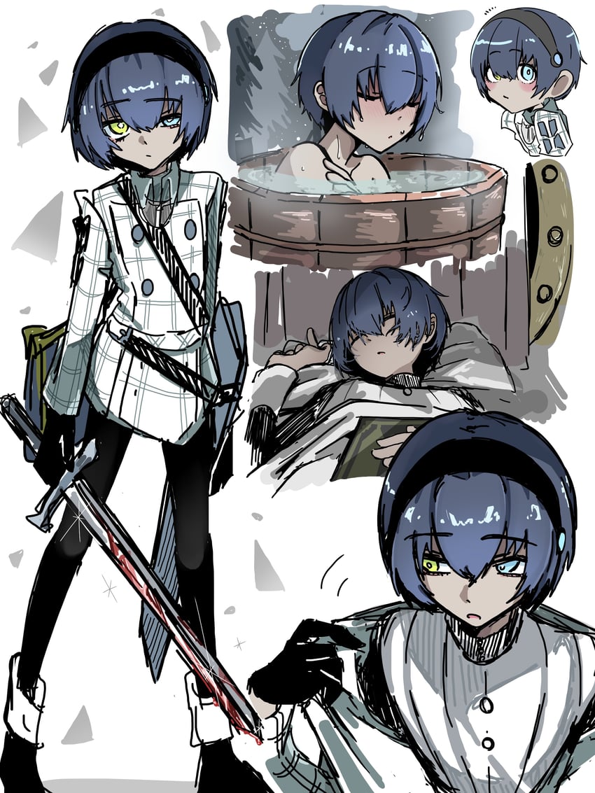 protagonist (metaphor: refantazio) drawn by soungo_(3111248)