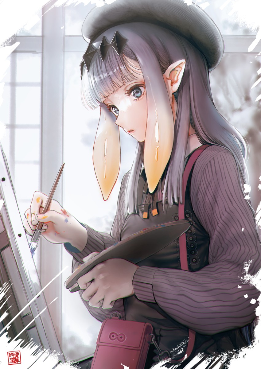 ninomae ina'nis (hololive and 1 more) drawn by atagumo_yuba