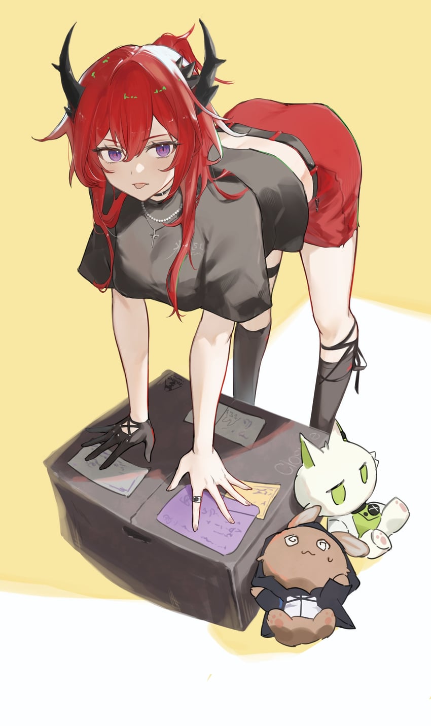 doctor, amiya, kal'tsit, and surtr (arknights) drawn by 2naom8q6gt87292