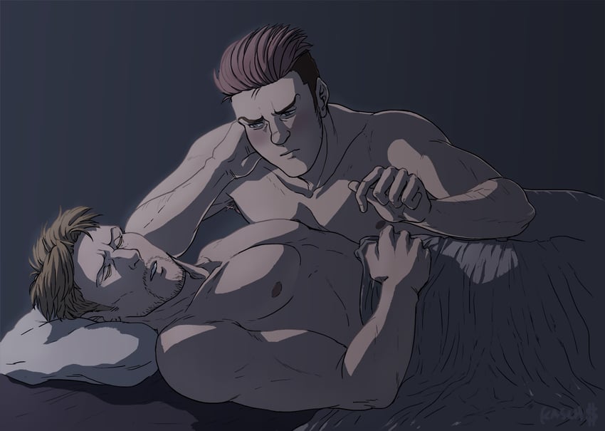 reiner braun and porco galliard (shingeki no kyojin) drawn by kaschdollarsign