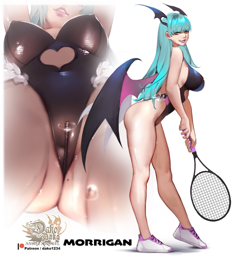 morrigan aensland (darkstalkers) drawn by hu_dako