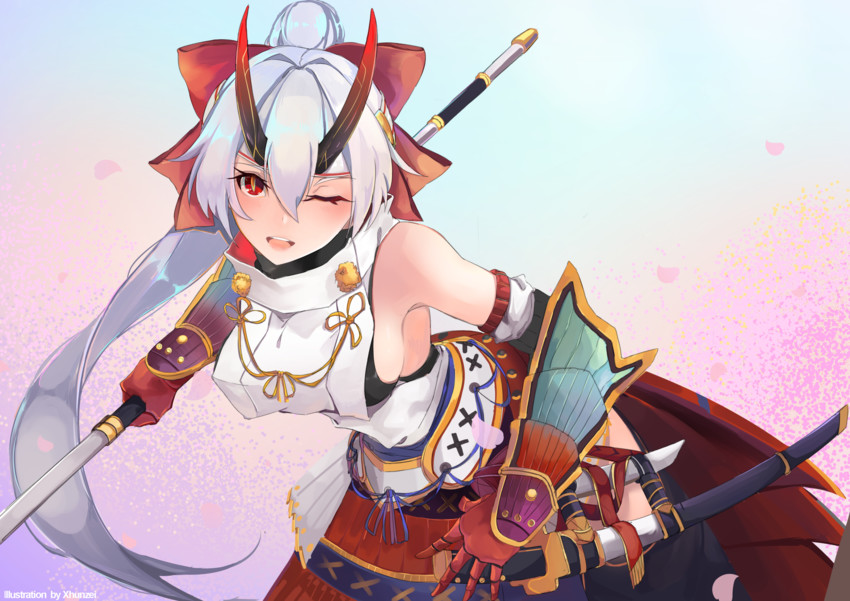 tomoe gozen (fate and 1 more) drawn by xhunzei