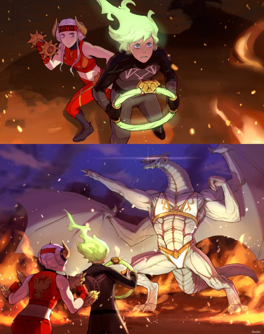 edelgard von hresvelg, sothis, male byleth, ring, ring fit trainee, and 1 more (fire emblem and 2 more) drawn by stup-jam