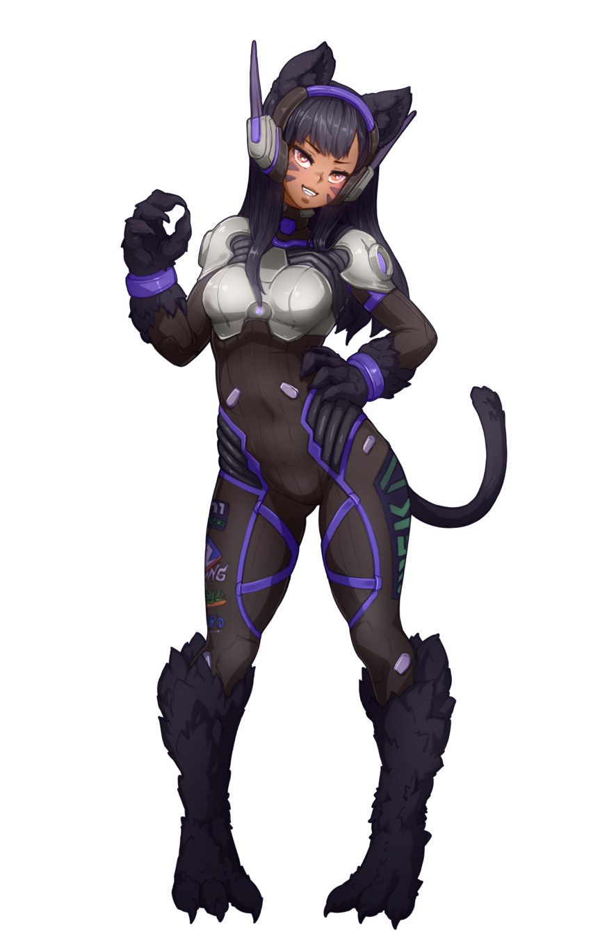 d.va (overwatch and 2 more) drawn by barbariank