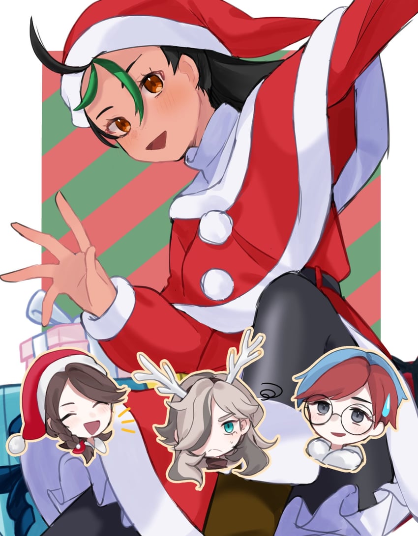 juliana, nemona, penny, and arven (pokemon and 1 more) drawn by ukocome