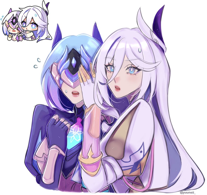 misteln schariac (honkai and 1 more) drawn by nico_(yuuneii)