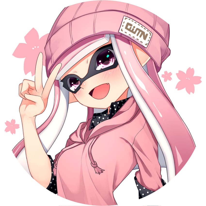 inkling player character and inkling girl (splatoon) drawn by forute_na