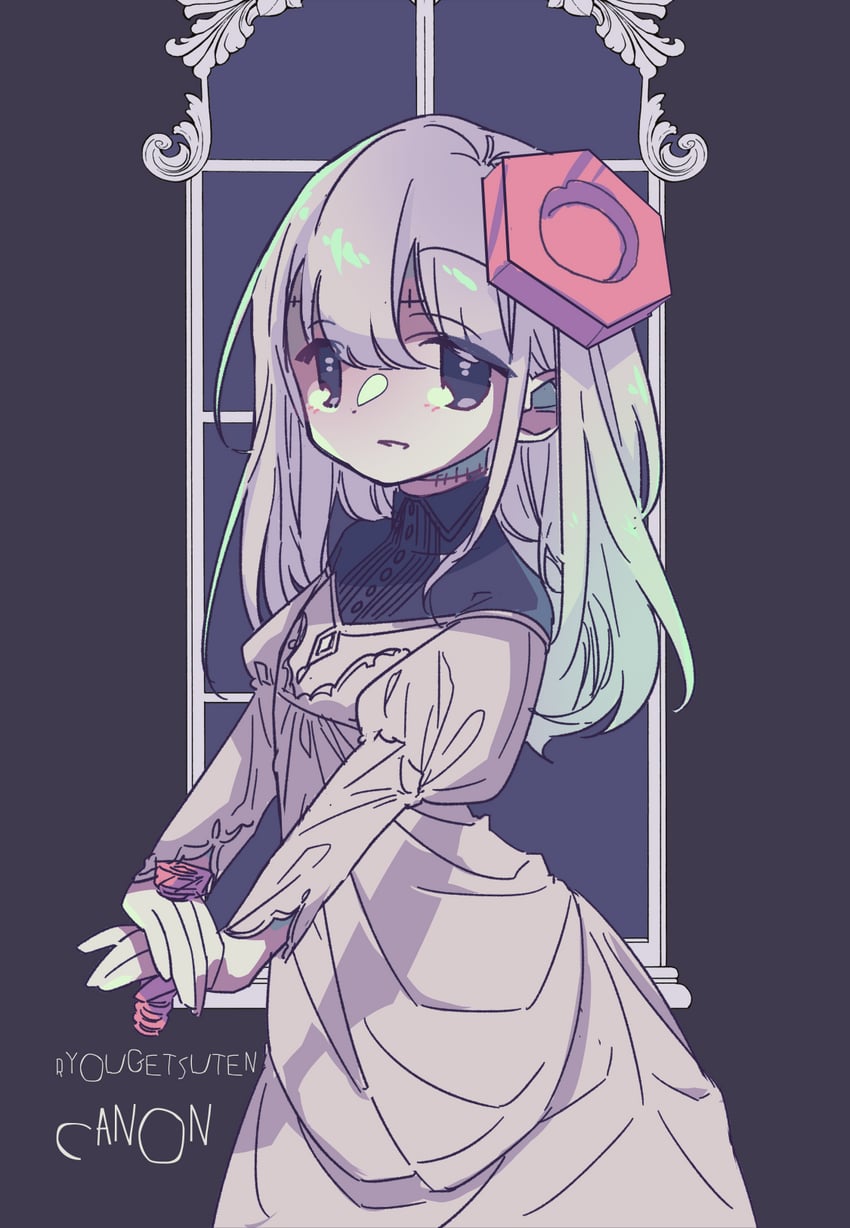 ryogetsuten canon (indie virtual youtuber) drawn by chariki