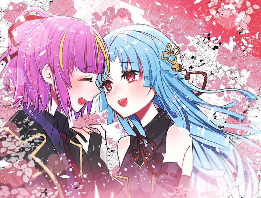 sumitani miki and enomoto komomo (assault lily) drawn by kikikaikai_(kikikaikai_chan)