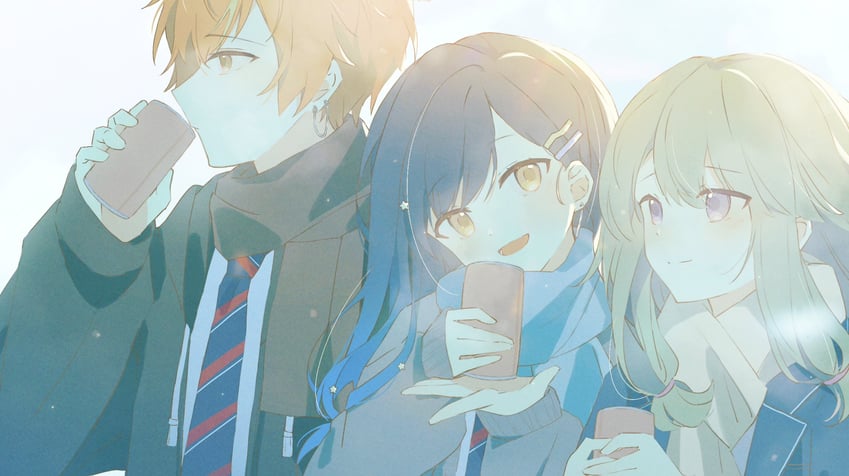 kusanagi nene, shinonome akito, and shiraishi an (project sekai) drawn by yuki72611