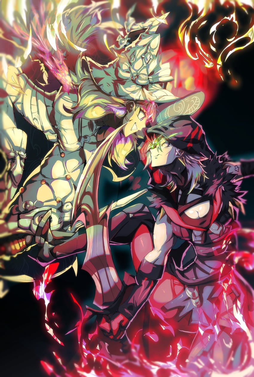 diabellstar the black witch and diabellze the original sinkeeper (yu-gi-oh!) drawn by vincent_graphic_art