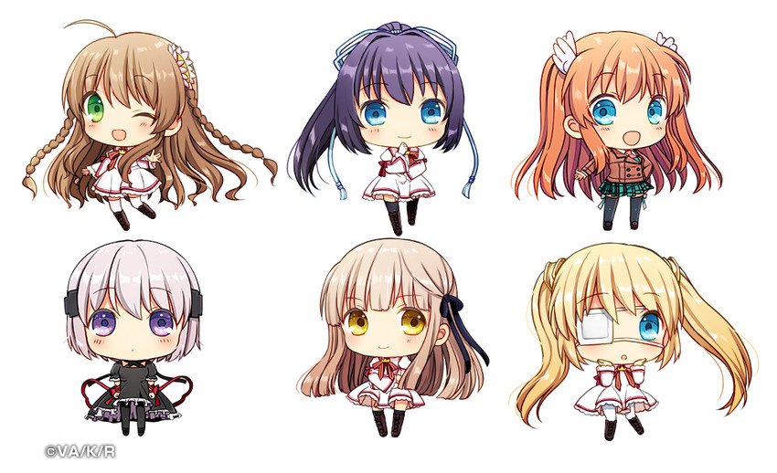 kanbe kotori, nakatsu shizuru, senri akane, konohana lucia, ootori chihaya, and 1 more (rewrite) drawn by kurata_rine