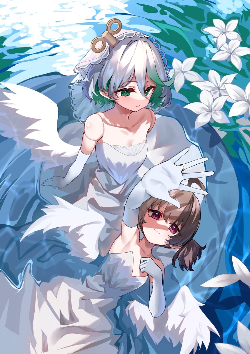 gigi murin and cecilia immergreen (hololive and 1 more) drawn by trap_(drthumt)