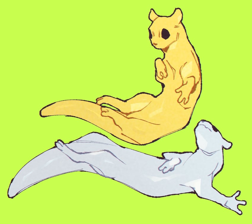 survivor and monk (rain world) drawn by kipkune