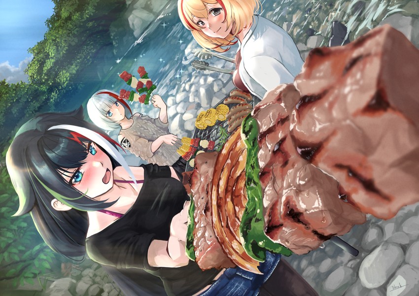 roon, admiral graf spee, and deutschland (azur lane) drawn by doktor_k